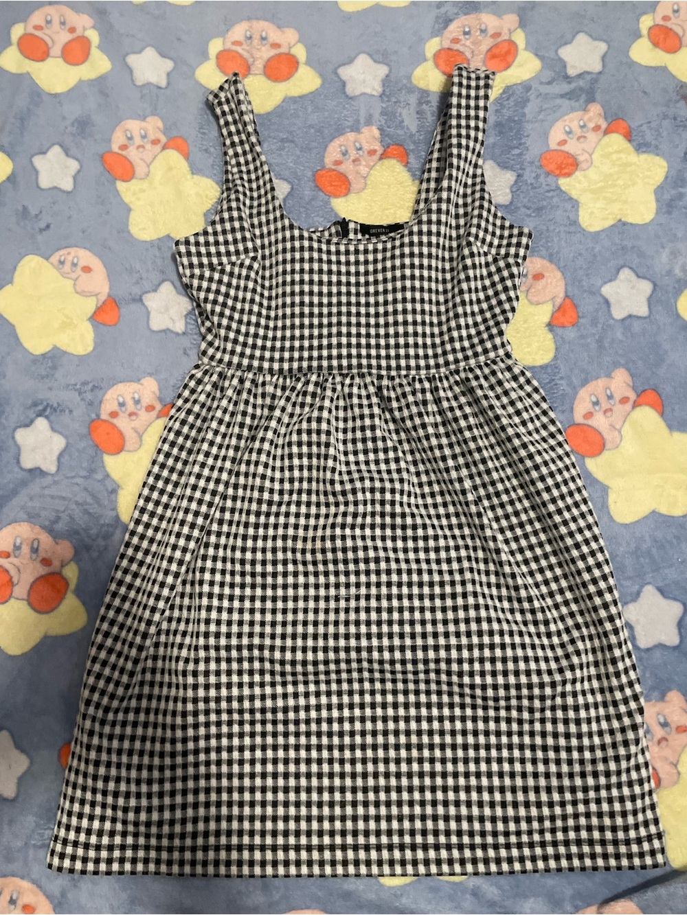 Black and White Gingham BabyDoll Sundress
